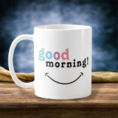 Kleurrijke Good Morning Typografie Koffie Mok