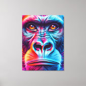 Kleurrijke Gorilla Wall Art Print - Gorilla Monkey (Voorkant)