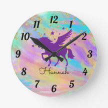 Kleurrijke goudbespikte Paarse  Unicorn