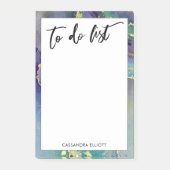 Kleurrijke gouden gemarmerde Abstracte kunst om te Post-it® Notes (Voorkant)