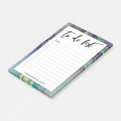 Kleurrijke gouden gemarmerde Abstracte kunst om te Post-it® Notes (Schuin)