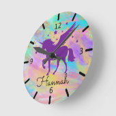 Kleurrijke gouden gevreesde Paars Ronde Klok (Hoek)