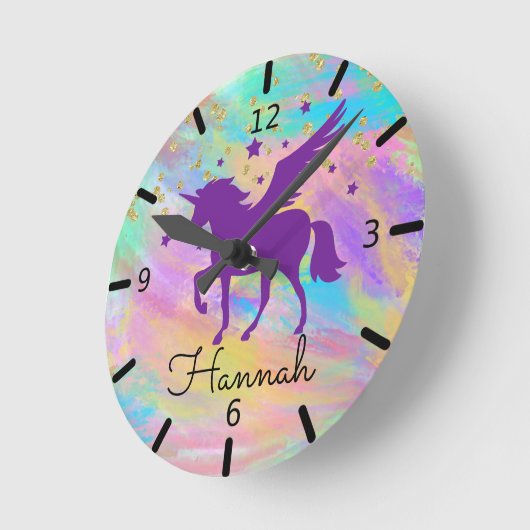 Kleurrijke gouden gevreesde Paars Ronde Klok (Hoek)