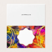 Kleurrijke gouden scroll elke gelegenheid Kaart (Buitenkant ongevouwen)