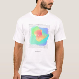 Kleurrijke Gradient Abstracte Typografie T-Shirt