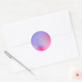 Kleurrijke Gradient Custom Trendy Classic Ronde St Sticker (Envelop)