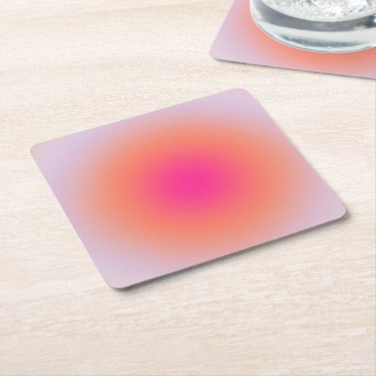 kleurrijke gradiënt kartonnen onderzetters (Schuin)