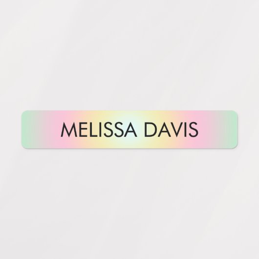 Kleurrijke gradiënt Kinder waterdichte labels (Design 1)