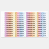 Kleurrijke gradiënt Kinder waterdichte labels (Vel)