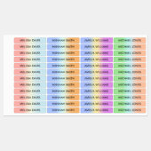 Kleurrijke gradiënt Kinder waterdichte labels (Vel)