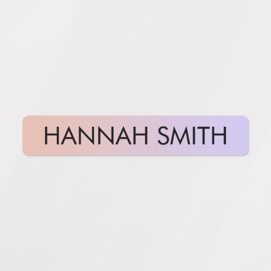 Kleurrijke gradiënt Kinder waterdichte labels (Design 2)