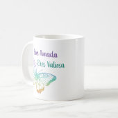 Kleurrijke Gradient Leuke Vlinder Christelijk Koffiemok (Voorkant links)