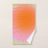Kleurrijke gradiënt Lime Groen Roze Sinaasappel Bad Handdoek (Handdoek)