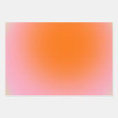 Kleurrijke gradiënt Lime Groen Roze Sinaasappel Inpakpapier Vel (Voorkant 3)