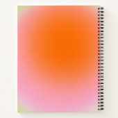 Kleurrijke gradiënt Lime Groen Roze Sinaasappel Notitieboek (Achterkant)