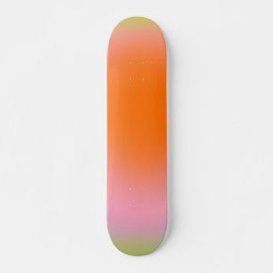 Kleurrijke gradiënt Lime Groen Roze Sinaasappel Persoonlijk Skateboard