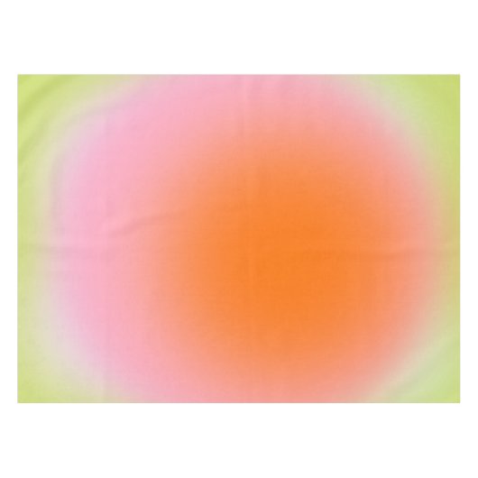 Kleurrijke gradiënt Lime Groen Roze Sinaasappel Tafelkleed (Voorkant (Horizontaal))