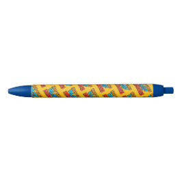 Kleurrijke Gradiënt Typografische Create Helden Blauwe Inkt Pen