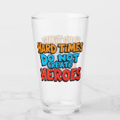 Kleurrijke Gradiënt Typografische Create Helden Glas (Achterkant)
