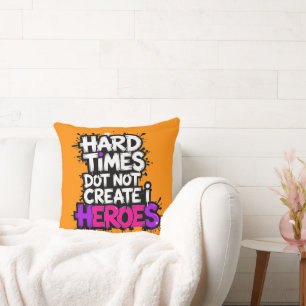 Kleurrijke Gradiënt Typografische Create Helden  Kussen