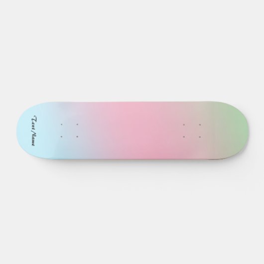 Kleurrijke gradiënt van de Waterverf Gepersonalise Persoonlijk Skateboard (Horizontaal)