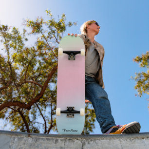 Kleurrijke gradiënt van de Waterverf Gepersonalise Persoonlijk Skateboard