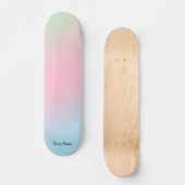 Kleurrijke gradiënt van de Waterverf Gepersonalise Persoonlijk Skateboard (Voorkant)