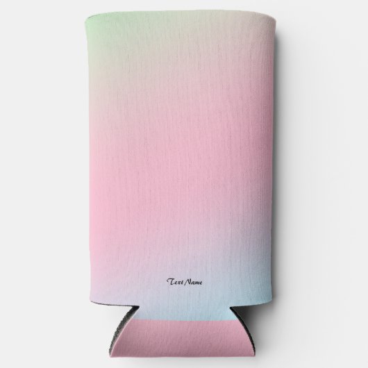 Kleurrijke gradiënt van de Waterverf Gepersonalise Seltzer Blikjeskoeler (Voorkant)