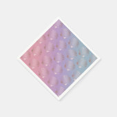 Kleurrijke gradiënt van goudzeemijlvormig roos servet (Hoek)