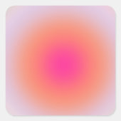  kleurrijke gradiënt vierkante sticker (Voorkant)