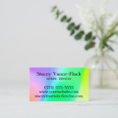 kleurrijke gradiënt visitekaartje (Staand voorkant)