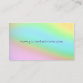 kleurrijke gradiënt visitekaartje (Achterkant)