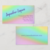 kleurrijke gradiënt visitekaartje (Voorkant / Achterkant)