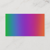 Kleurrijke gradiënt Visitekaartjes (Achterkant)