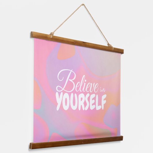 Kleurrijke gradiënt vloeibare werveling esthetisch hangend wandkleed (Gebogen)