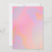 Kleurrijke gradiënt vloeibare werveling esthetisch kaart (Achterkant)