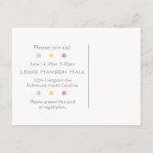 Kleurrijke Graduation Party Invitation Briefkaart (Achterkant)