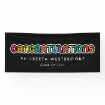 kleurrijke Gradupartij Gefeliciteerd