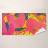 Kleurrijke graffiti. Abstracte straatkunst afsluit Badhanddoek (Badhanddoek)