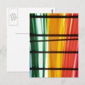 Kleurrijke graffiti Art Lines Briefkaart (Voorkant / Achterkant)