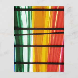 Kleurrijke graffiti Art Lines Briefkaart