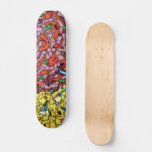 Kleurrijke Graffiti Art Skateboard (Voorkant)