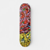Kleurrijke Graffiti Art Skateboard (Voorkant)
