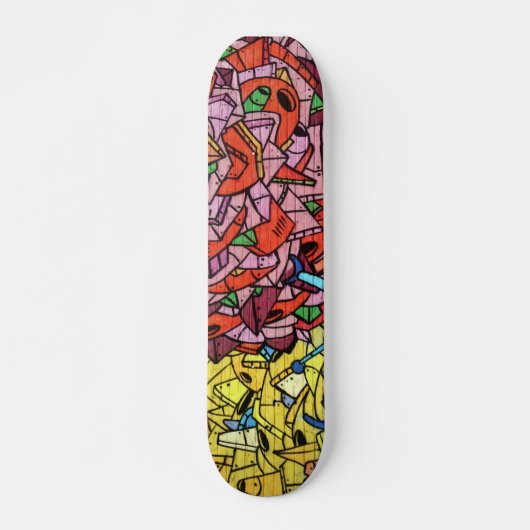 Kleurrijke Graffiti Art Skateboard (Voorkant)