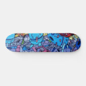 Kleurrijke Graffiti Art Skateboard (Horizontaal)