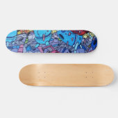 Kleurrijke Graffiti Art Skateboard (Horizontaal)
