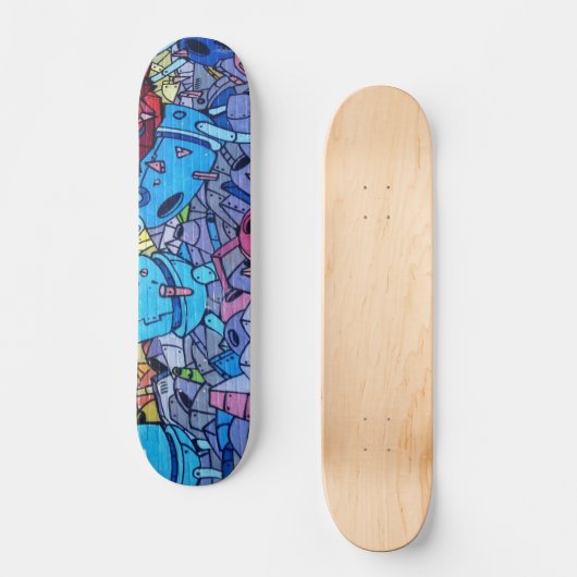 Kleurrijke Graffiti Art Skateboard (Voorkant)