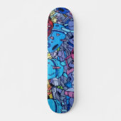Kleurrijke Graffiti Art Skateboard (Voorkant)