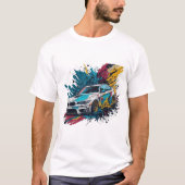 Kleurrijke Graffiti BMW T-Shirt Art Leuke Actie Sh (Voorkant)