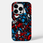 Kleurrijke graffiti Case-Mate iPhone case (Achterkant)
